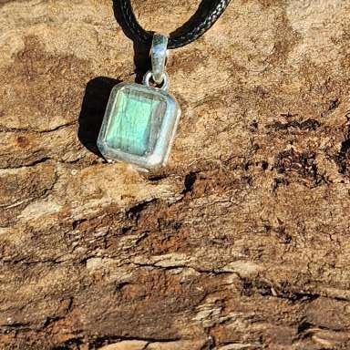 Labradorite Sterling Silver Pendant