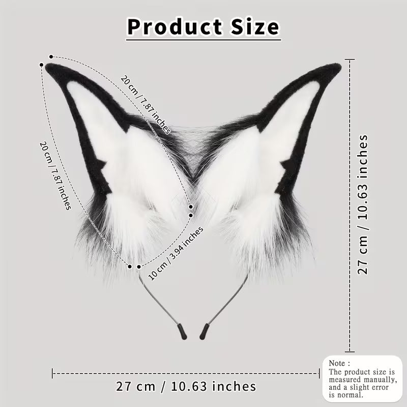 Soft Plush Bunny Ear Headband