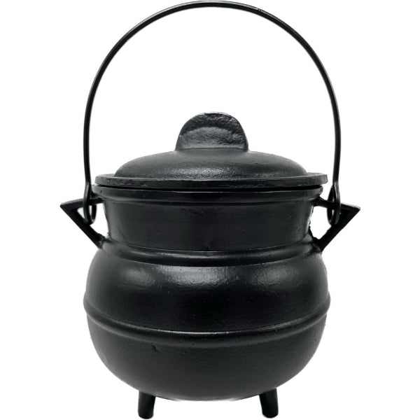 Large Cast Iron Cauldron with lid