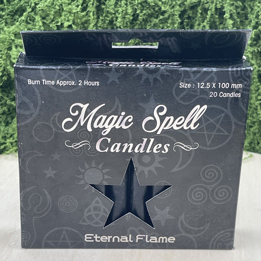 Eternal Flame Spell Candles Black