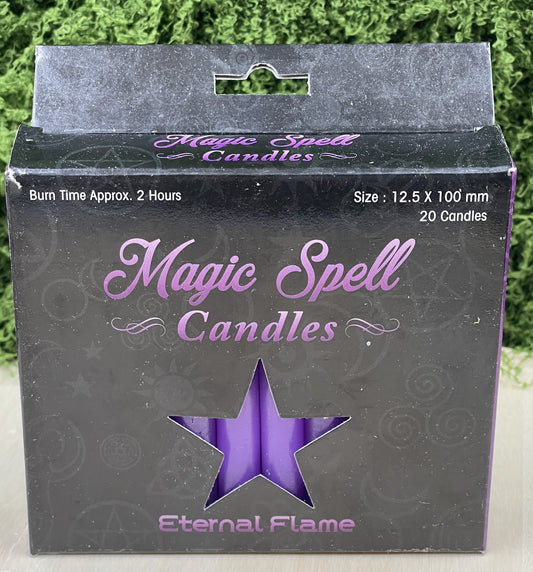 Eternal Flame Spell Candles Purple