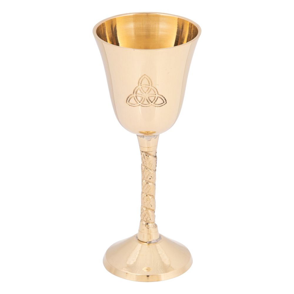 Triquetra Brass Goblet 5cm x 12cm