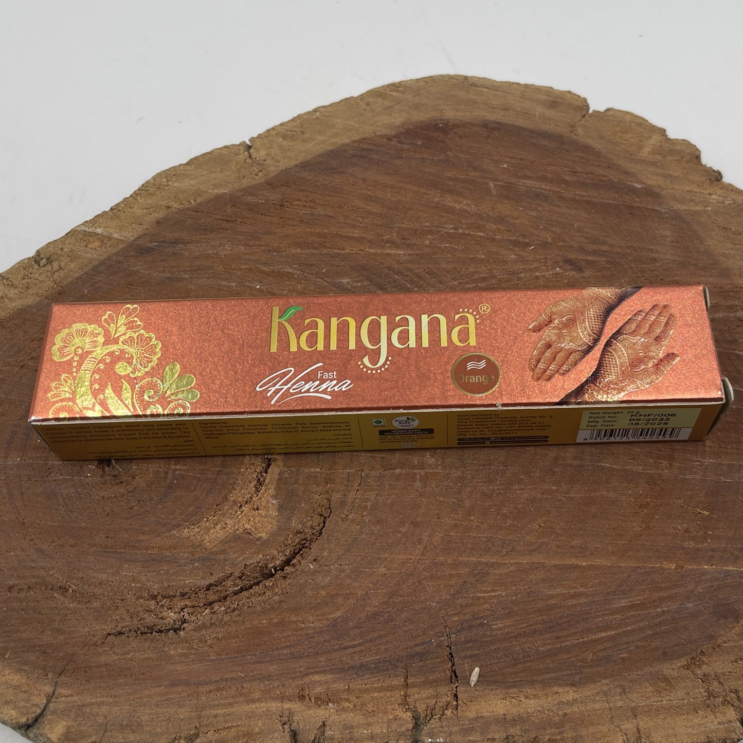 Orange Kangana Fast Henna Cones