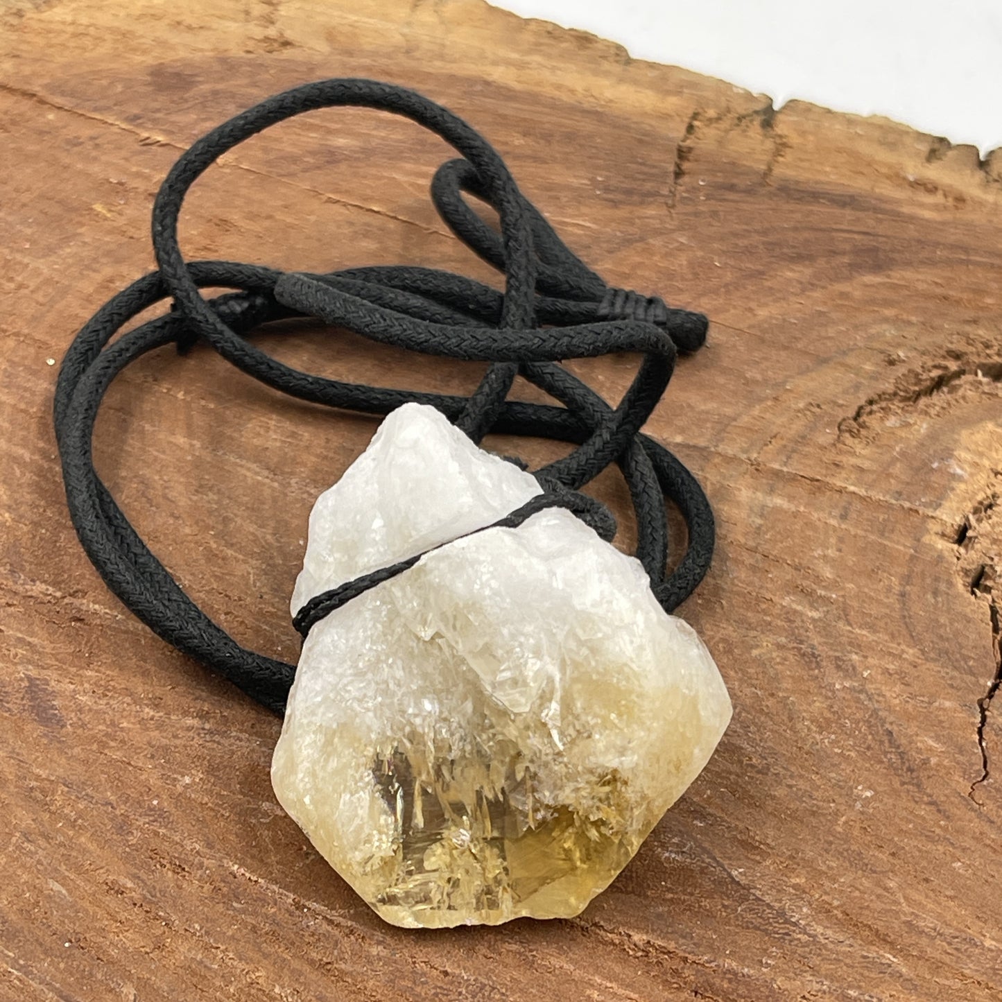 Raw Citrine Necklace