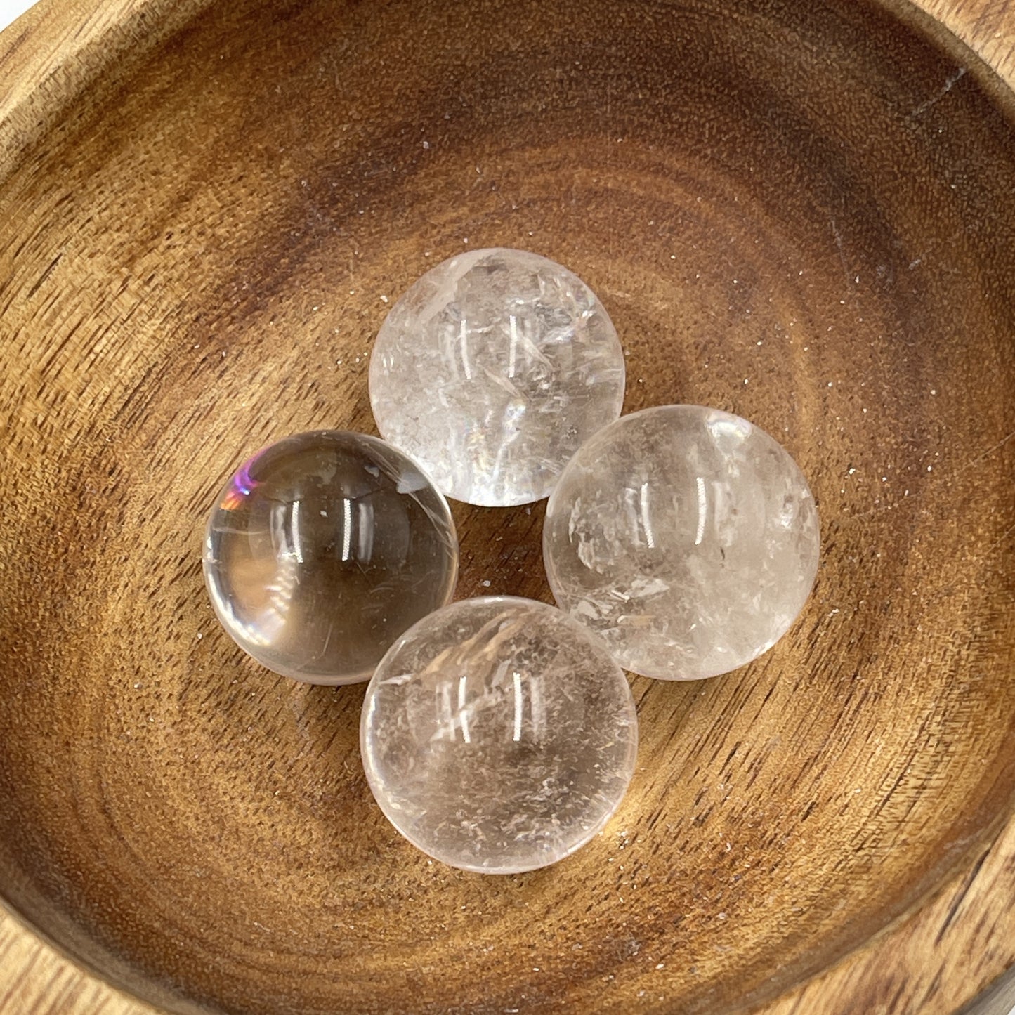 Small Clear Quartz Spheres