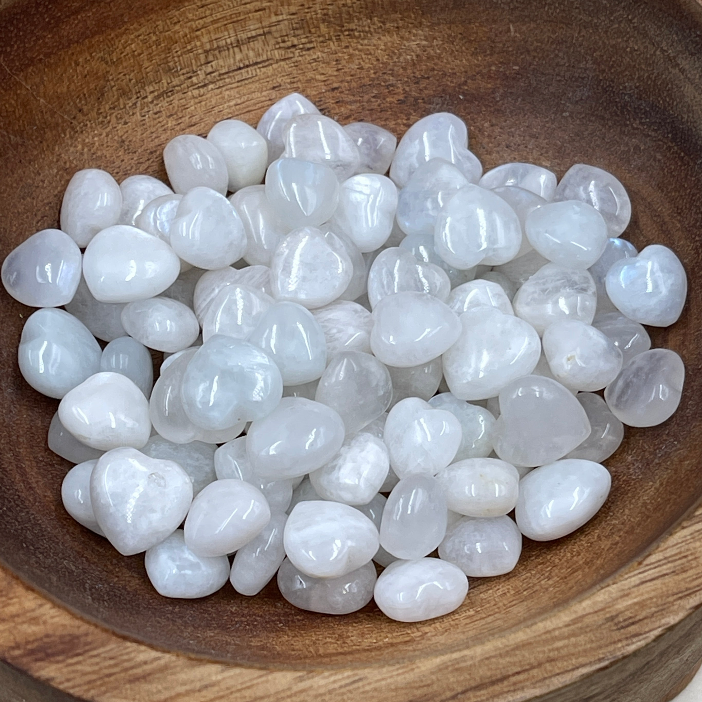 Rainbow Moonstone Mini Hearts