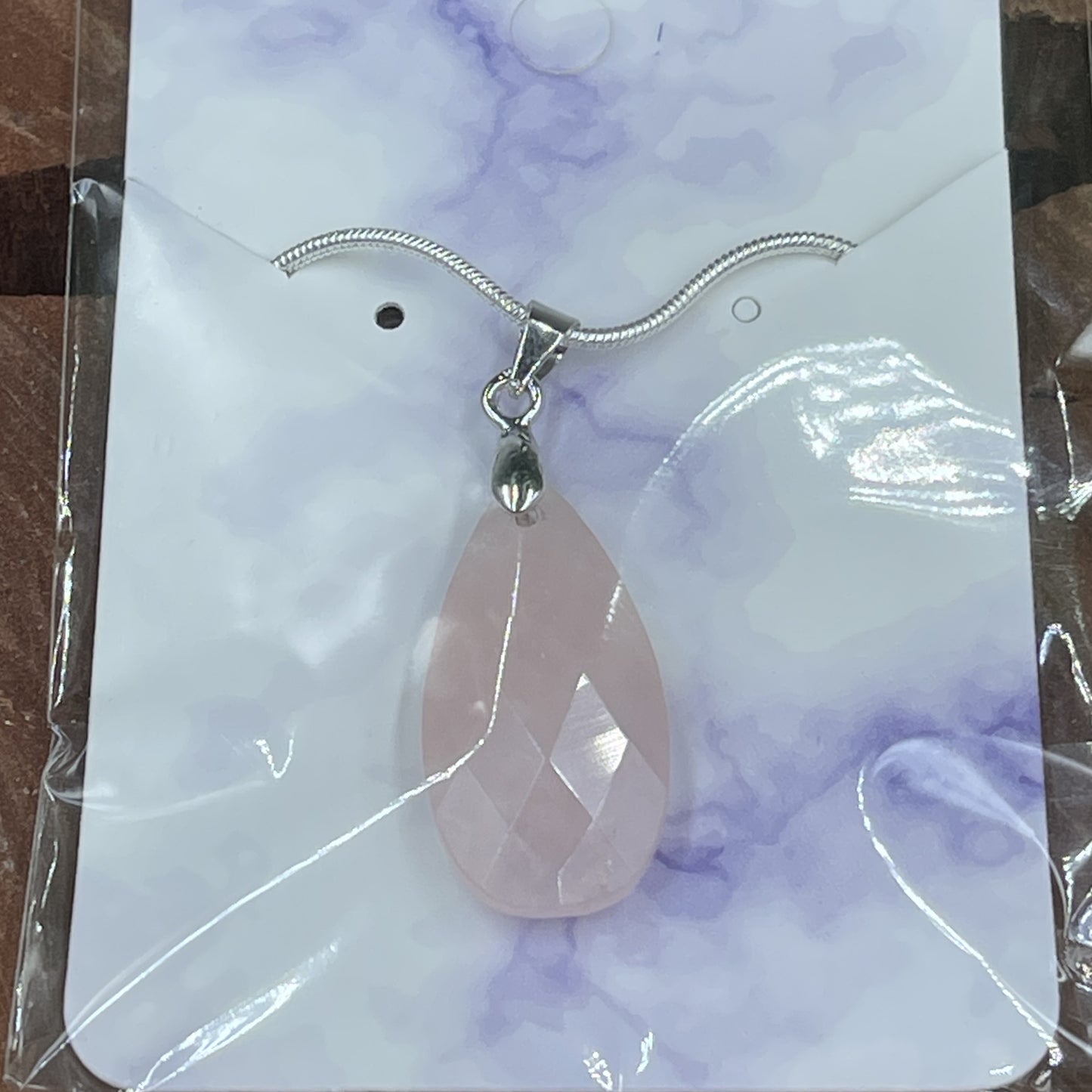 Rose Quartz Faceted Necklace