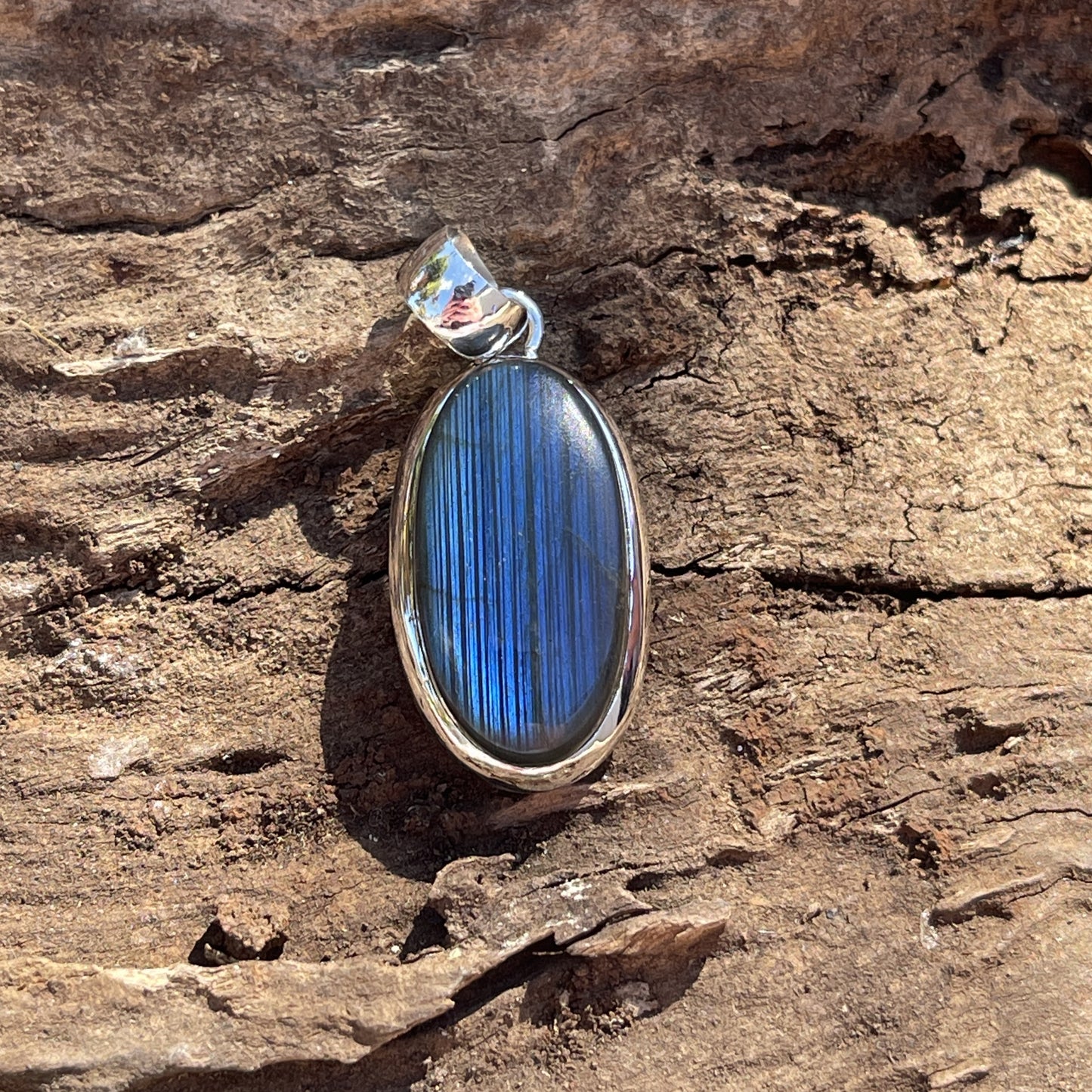 Labradorite Sterling Silver Pendant