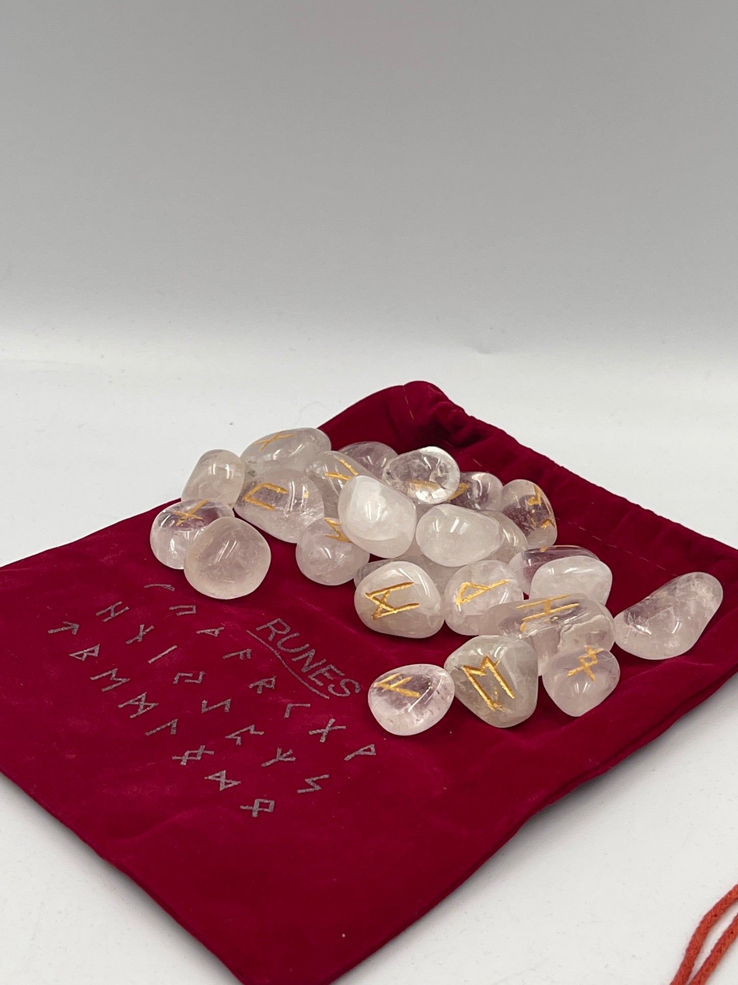 Clear Quartz Runes Set of 24