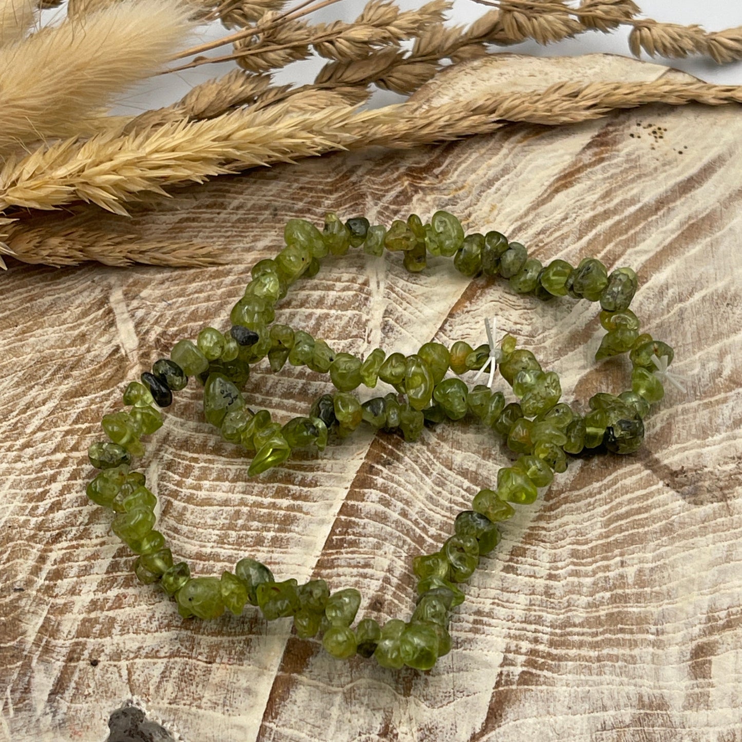 Peridot Chip Bracelet