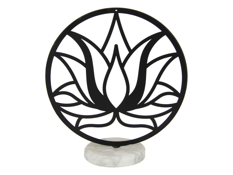 Lotus Flower Art on Marble Base