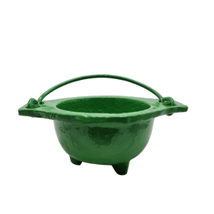Pain Green Cast Iron Cauldron