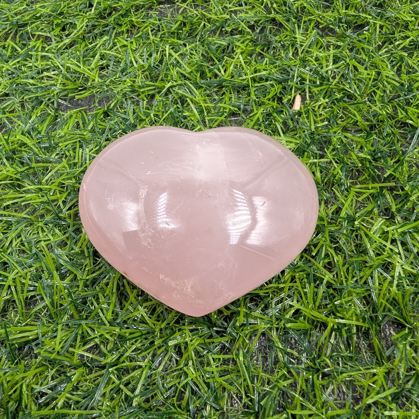 Rose Quartz Puffy Heart