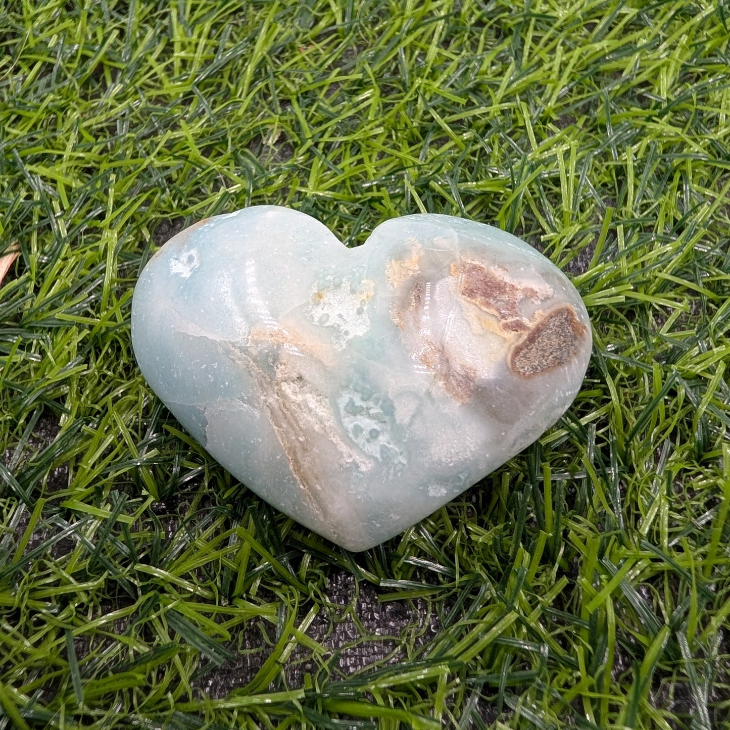 Caribbean Calcite Puffy Heart