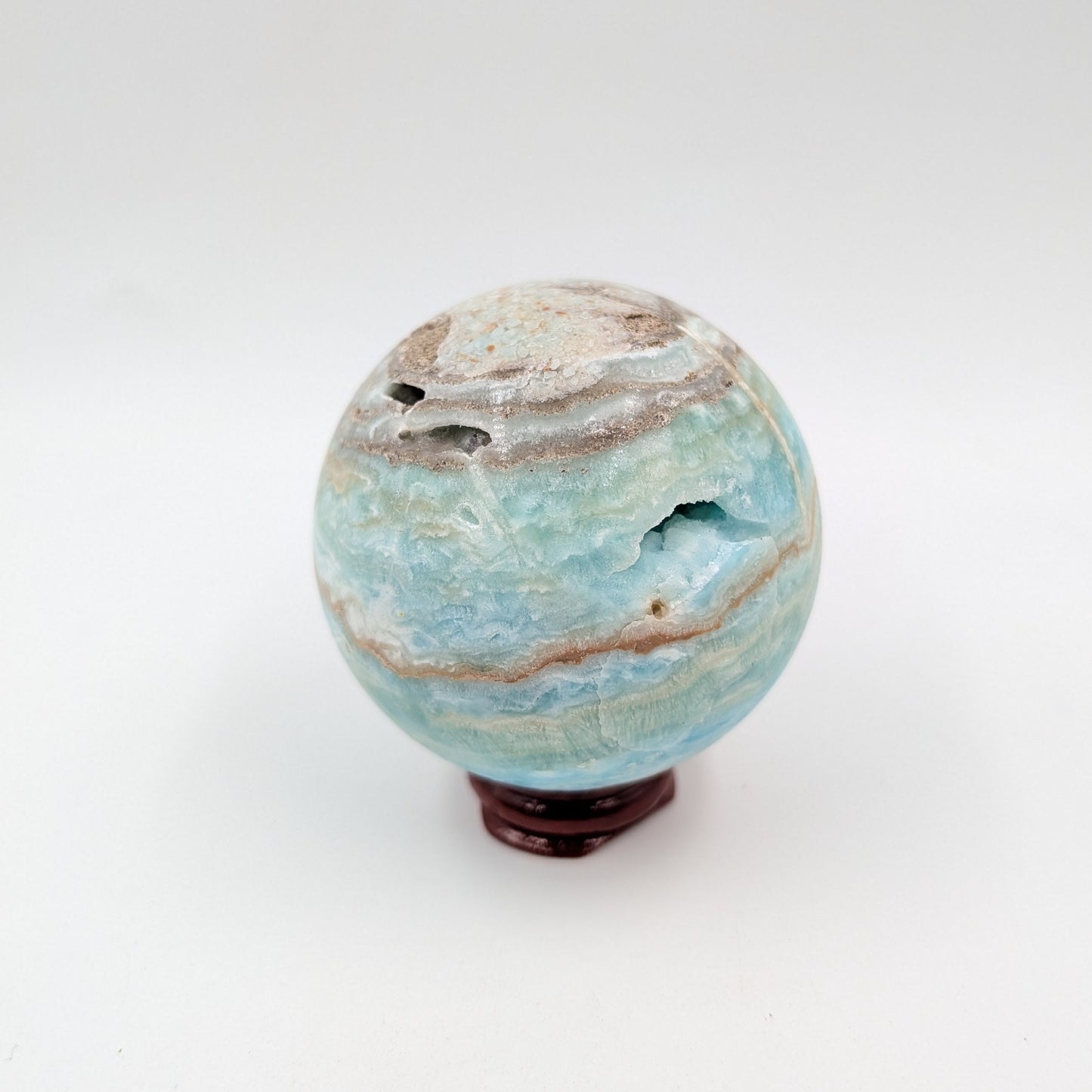 Blue Aragonite Sphere