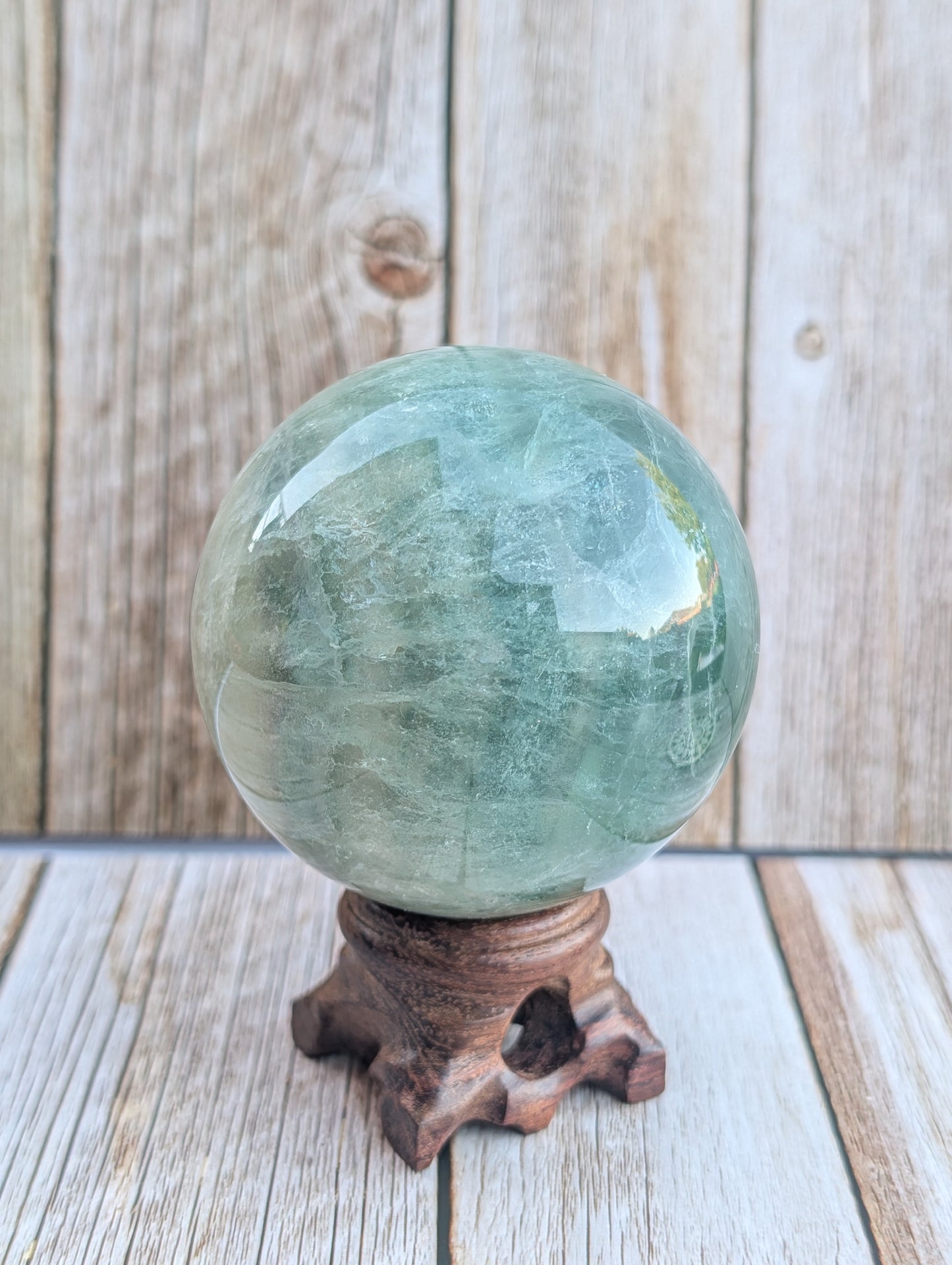 Rainbow Fluorite Sphere