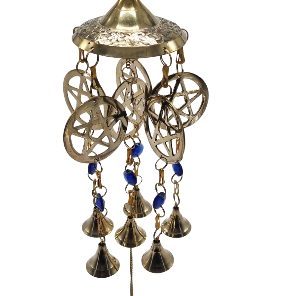 Pentacle Brass Wind chime With Bells
