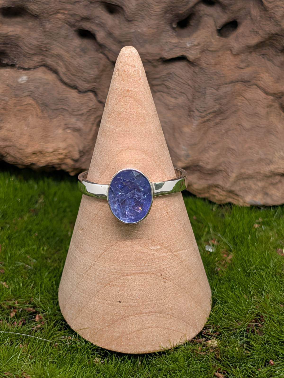 Tanzanite Sterling Silver Ring Size (8)