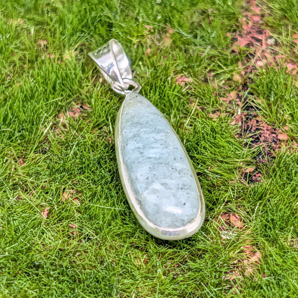 Aquamarine Sterling Silver Pendant