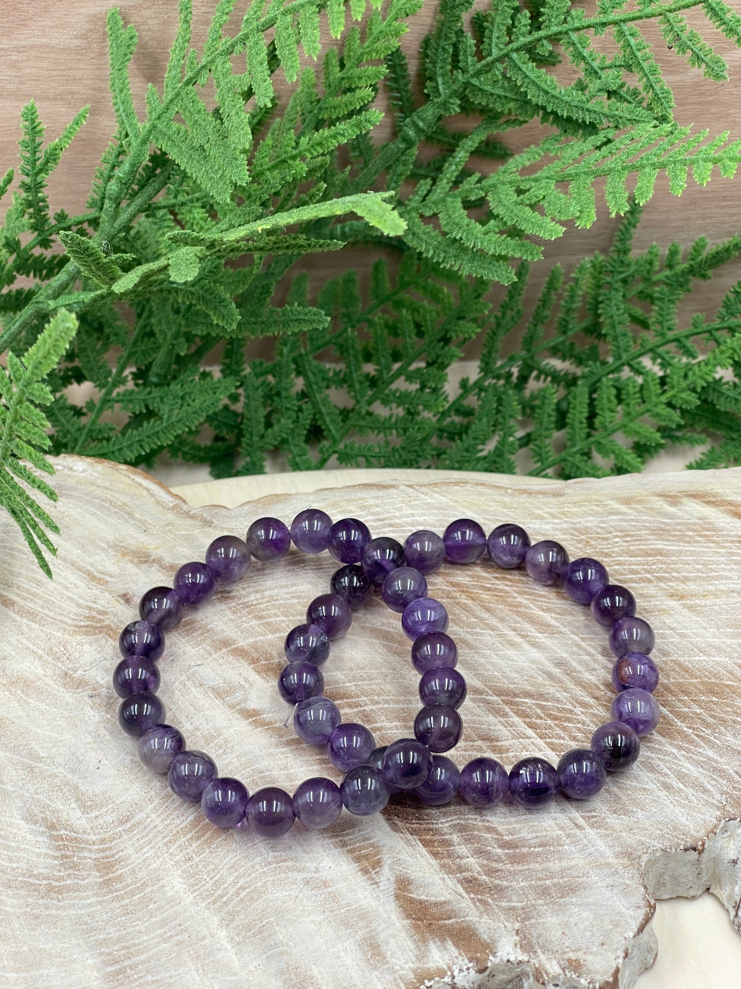 Amethyst Bead Bracelet