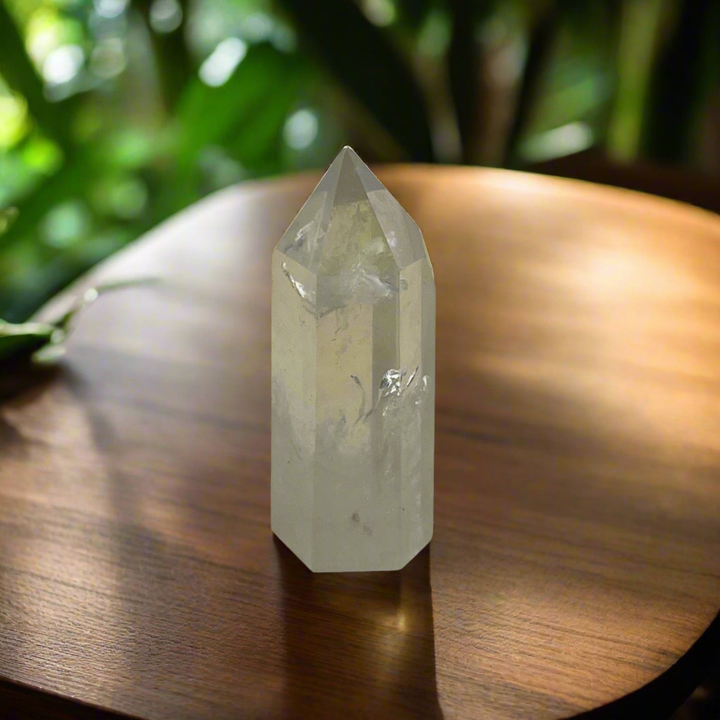 Clear Quartz In Aura Point