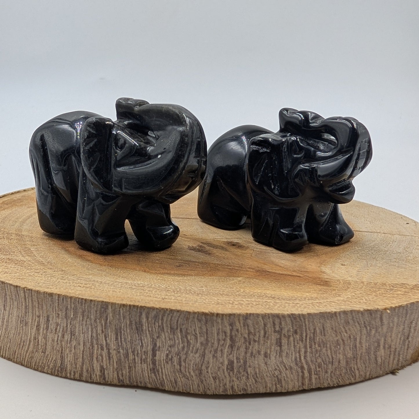 Black Obsidian Elephant