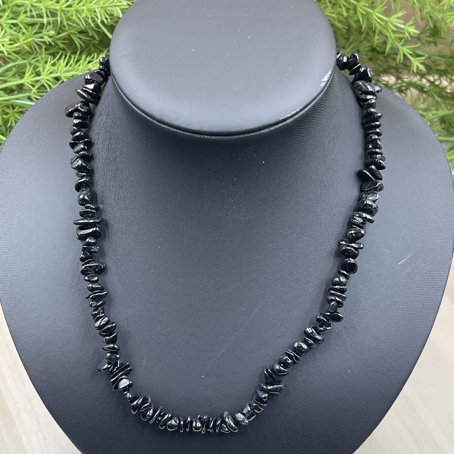 Black Obsidian Chip Necklace