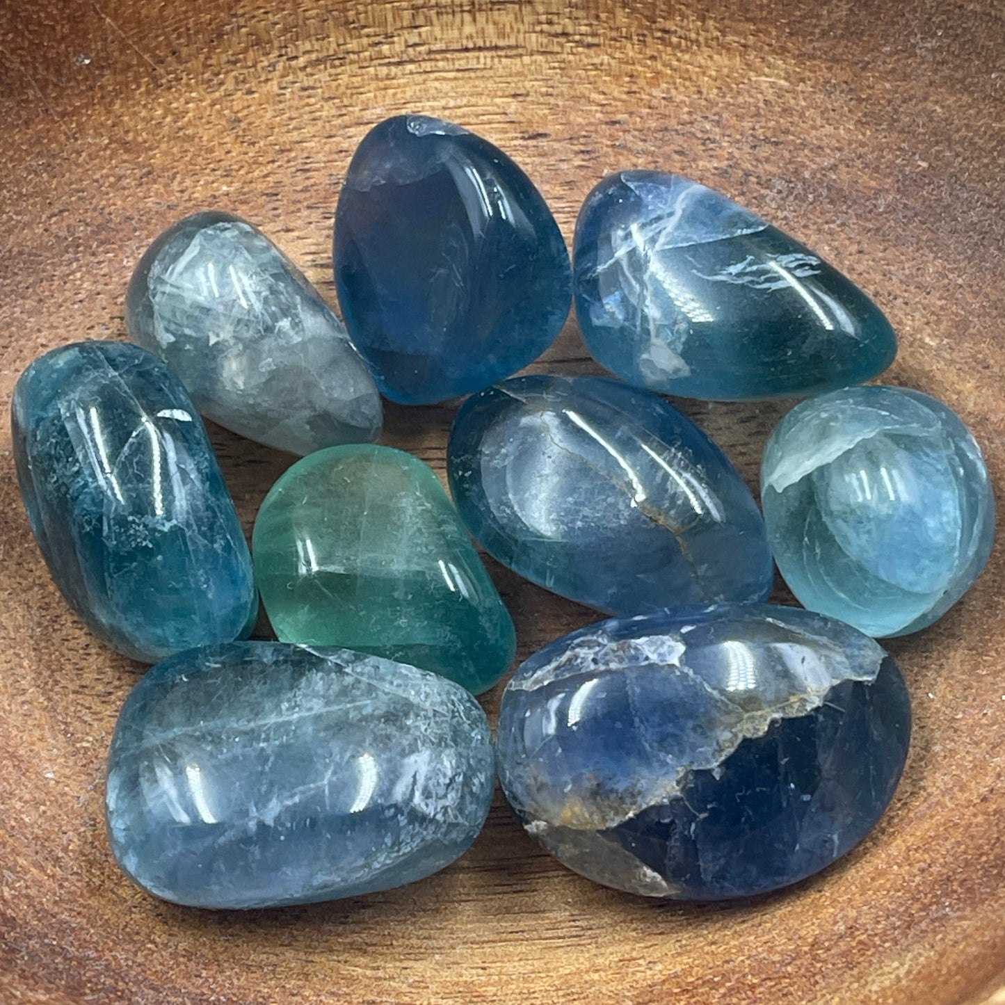 Blue Fluorite Tumbled