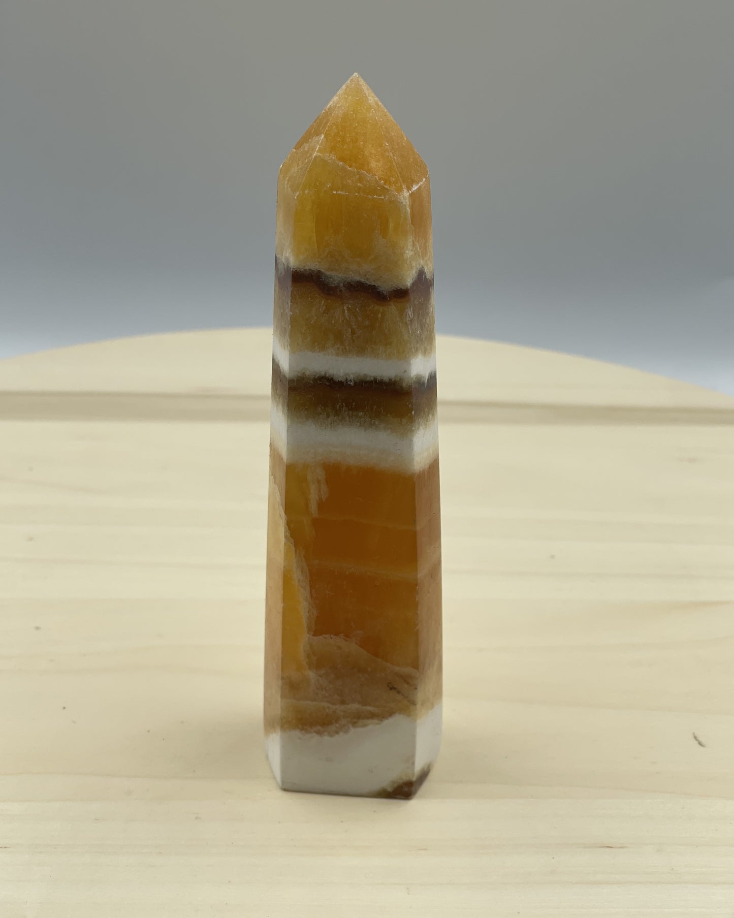 Honey Calcite Point