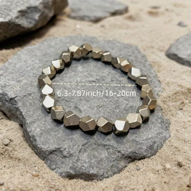 Pyrite Faceted Bracelet