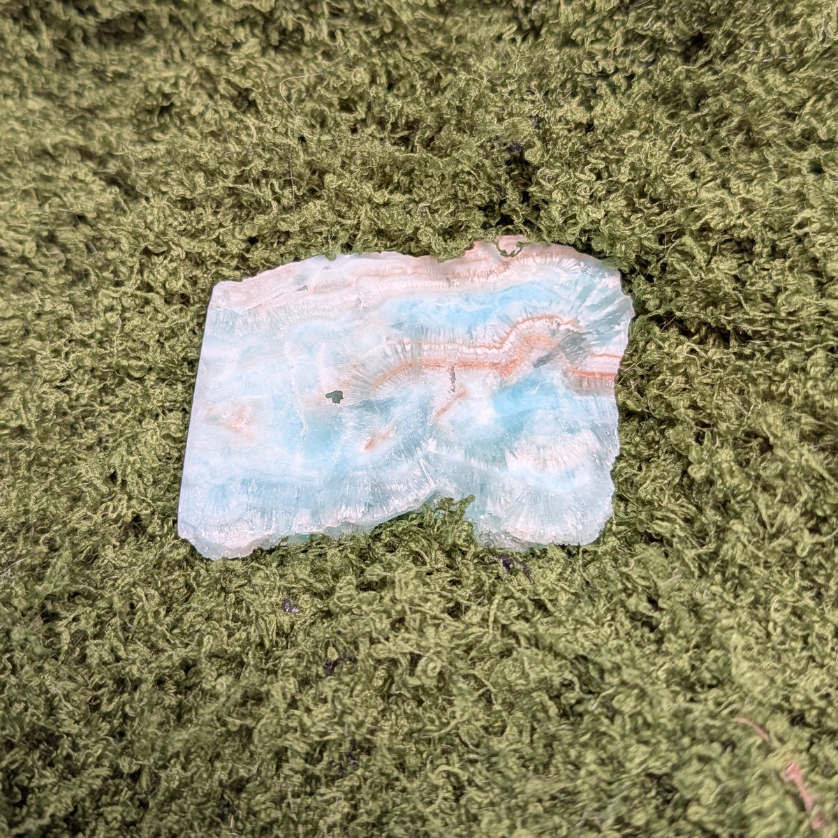 Blue Aragonite Slice