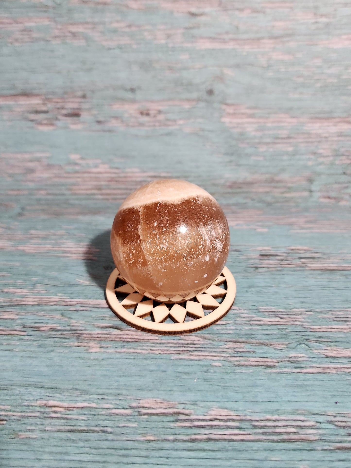 Honey Calcite Sphere