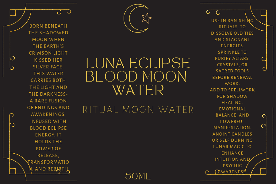 🌕 Lunar Eclipse Blood Moon Water 50ml