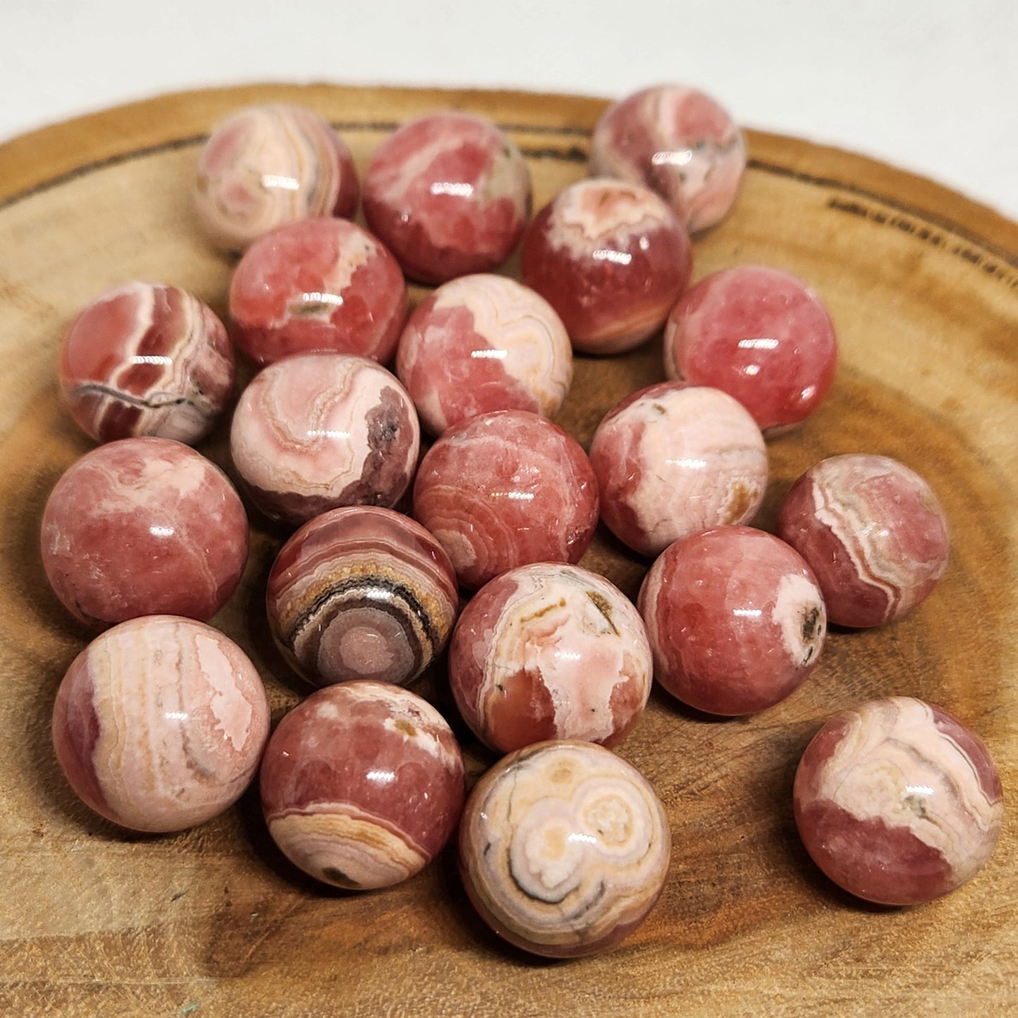 Rhodochrosite Mini Sphere's