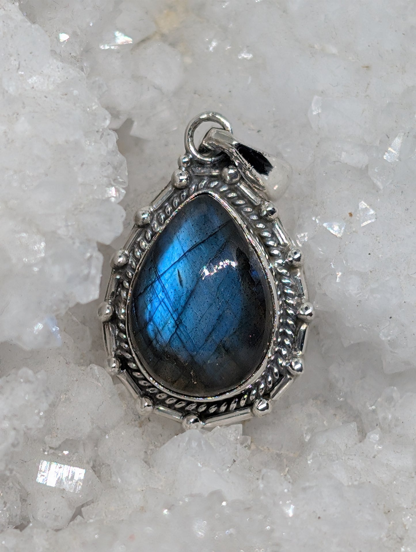 Labradorite Sterling Silver Pendant