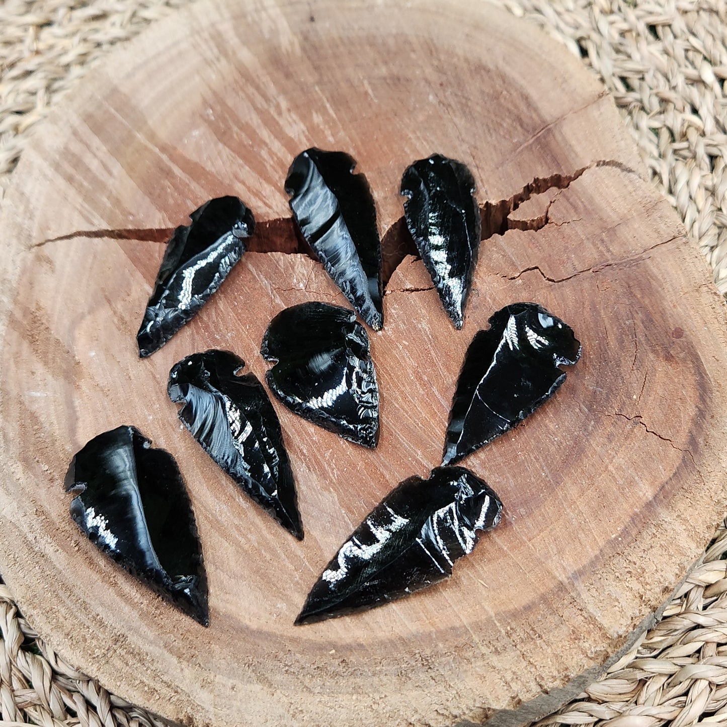 Black Obsidian Arrowheads