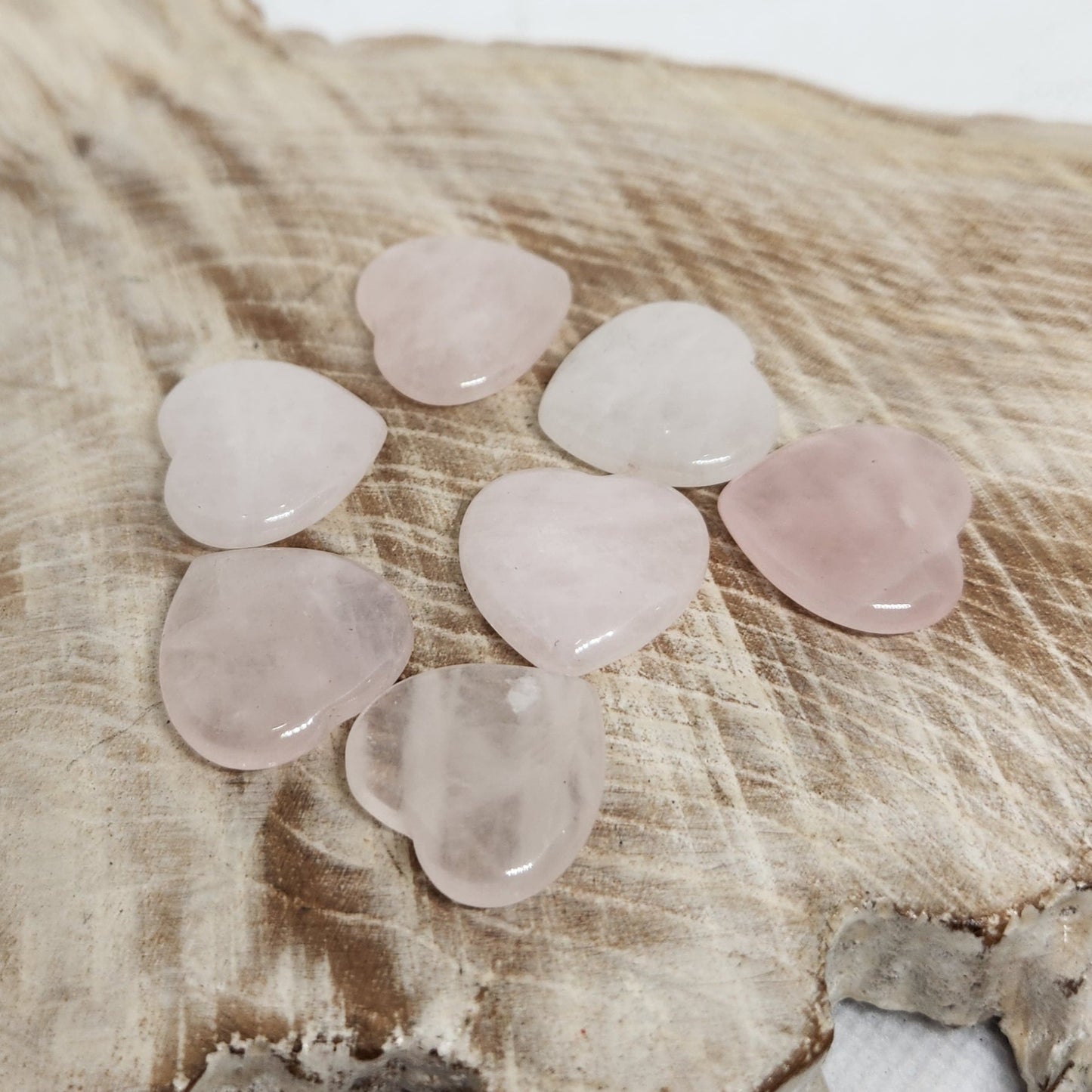 Rose Quartz Mini Hearts