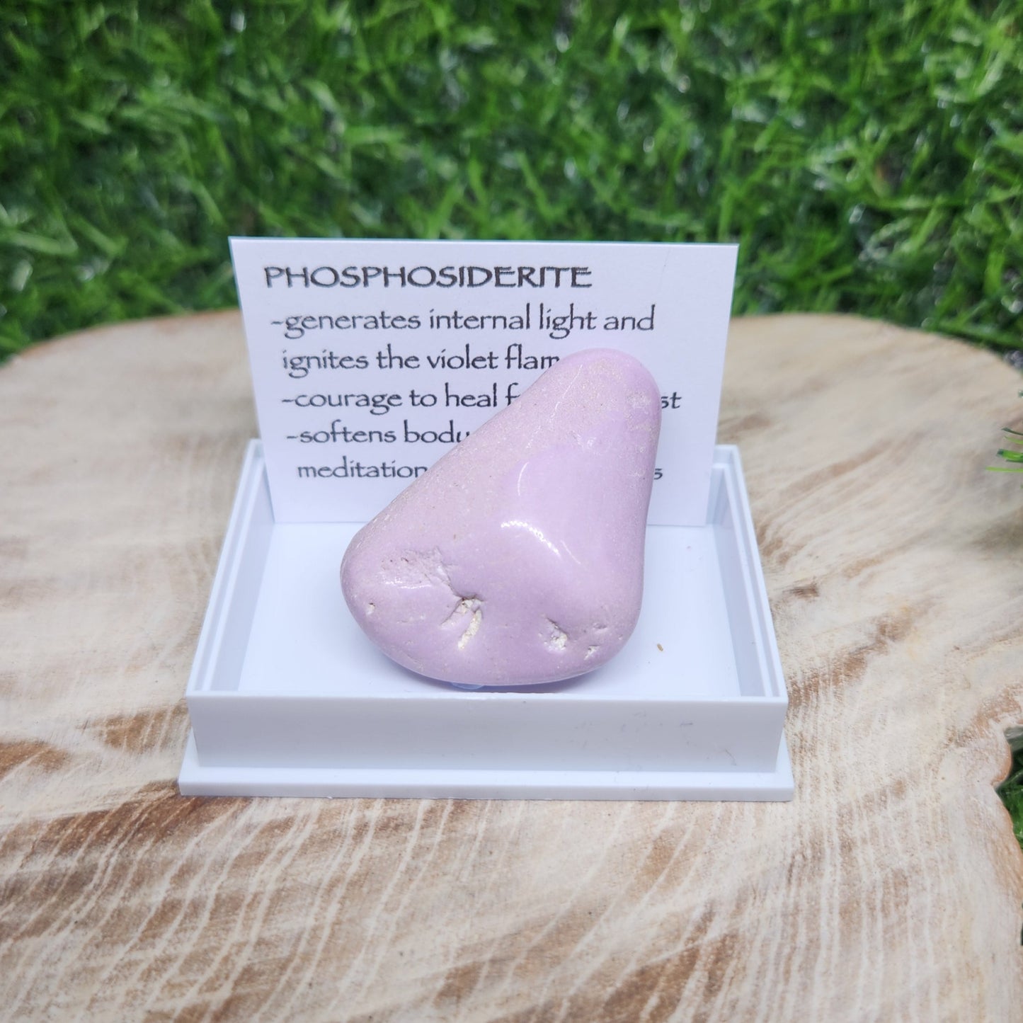 Phosphosiderite Tumbled