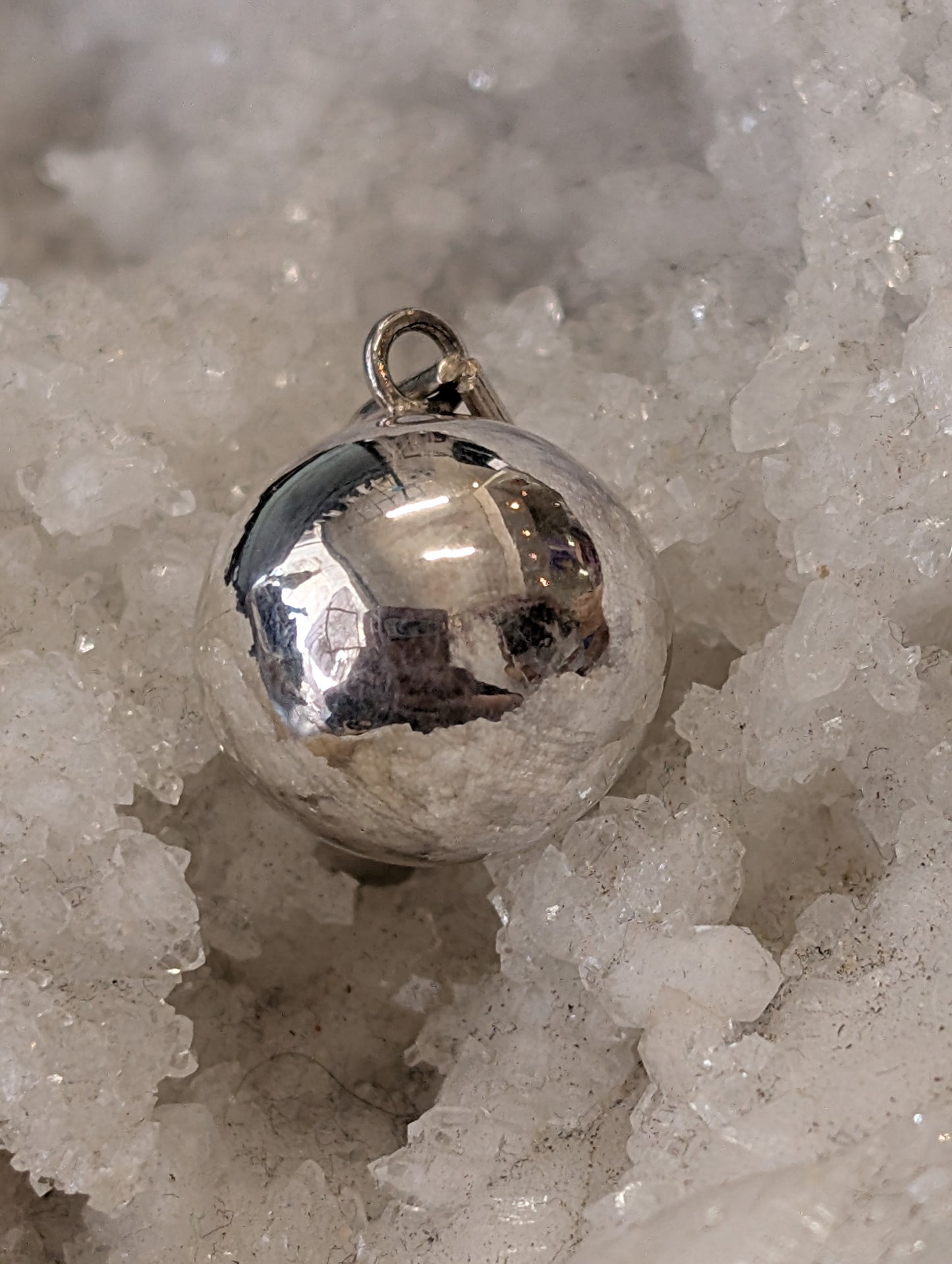 Large Sterling Silver Harmony Ball Necklace