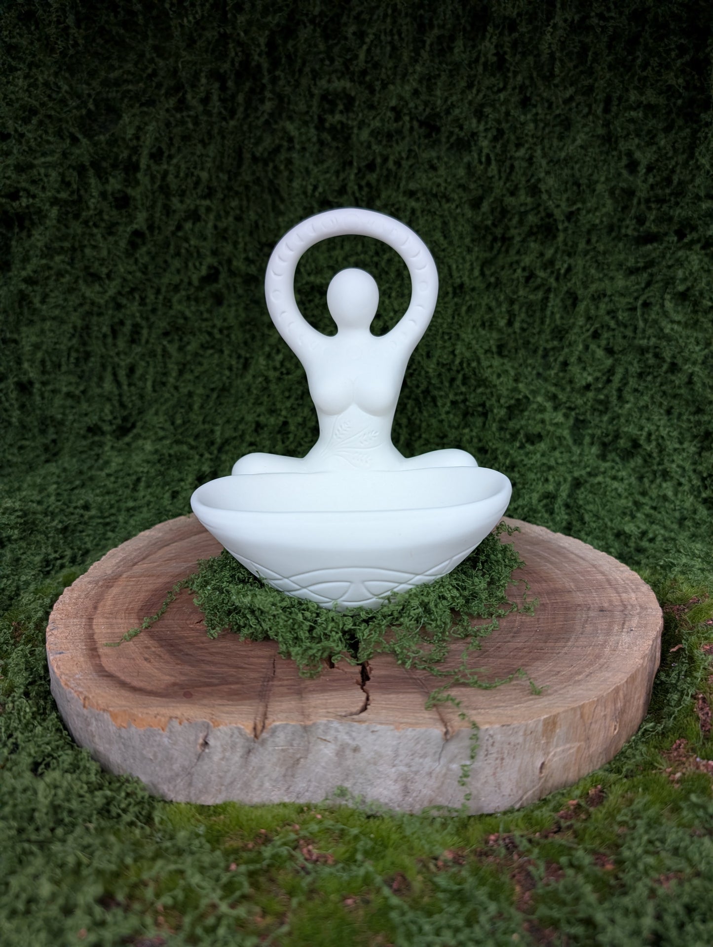 Fertility Goddess Offering Bowl Statue