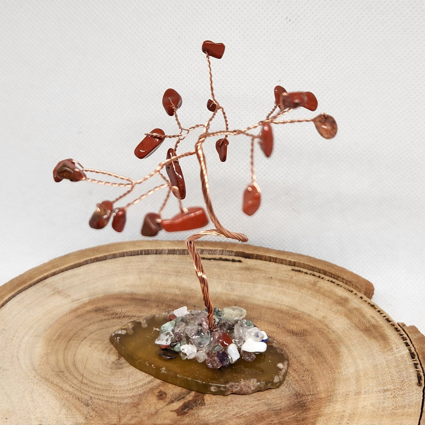 Small Carnelian Tree On Agate