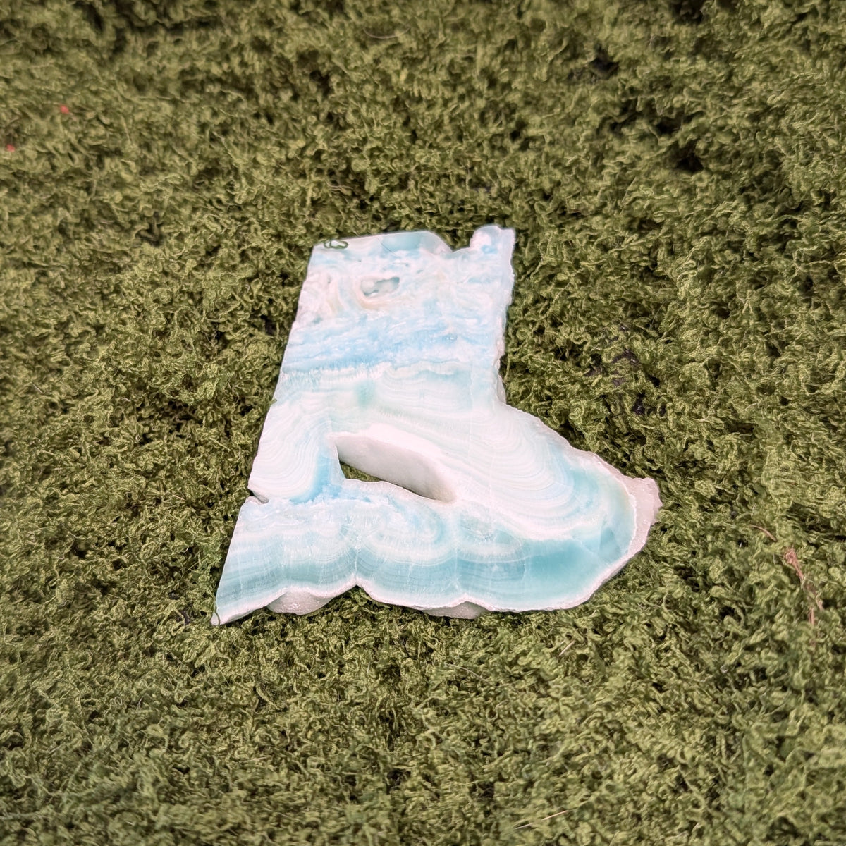 Blue Aragonite Slice