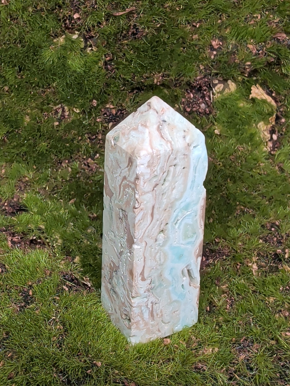 Blue Aragonite Point
