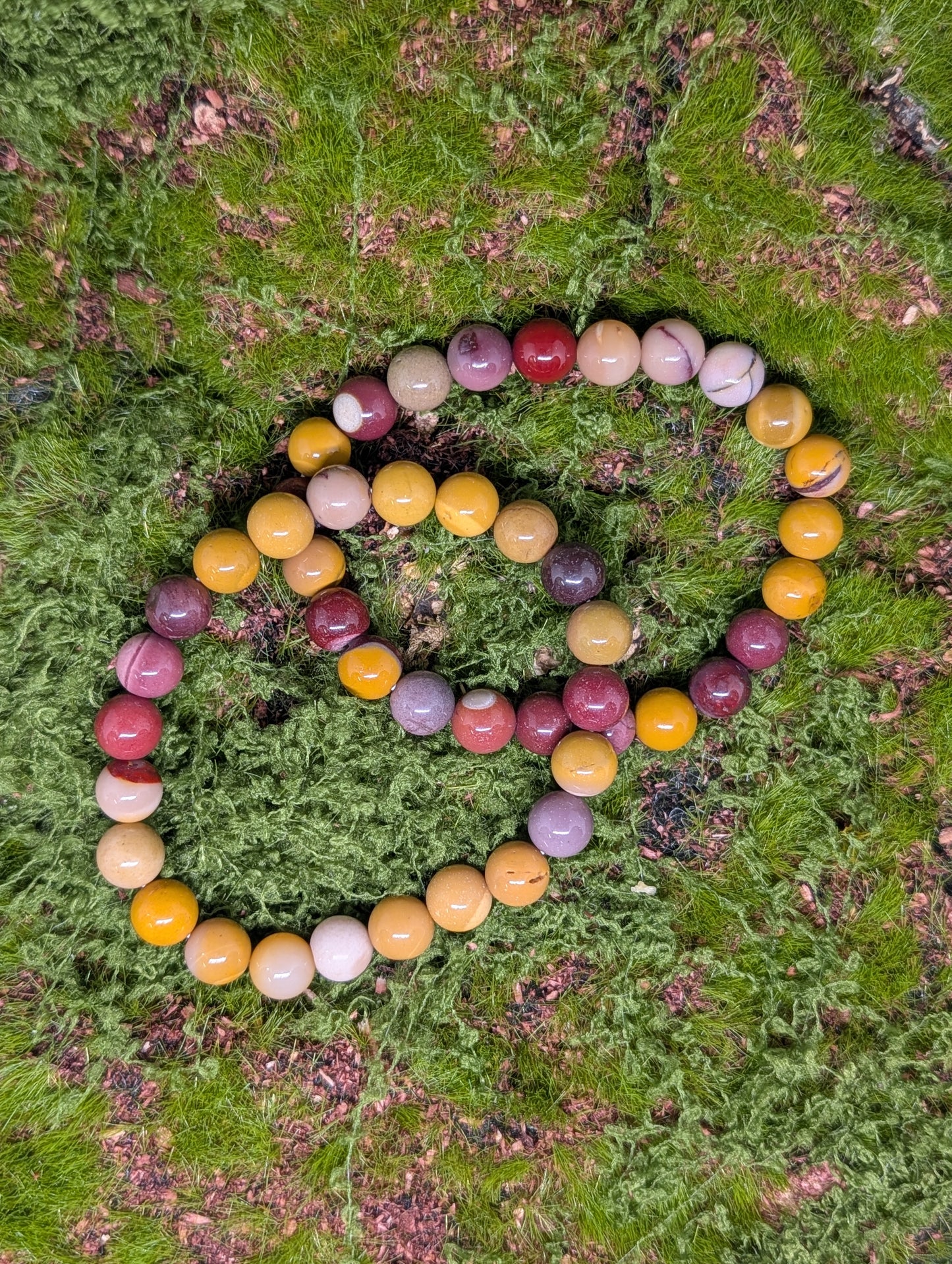 Mookaite Jasper Bead Bracelet