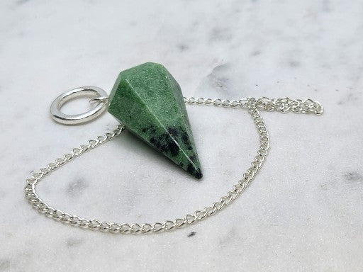 Large Ruby Zoisite Pendulum