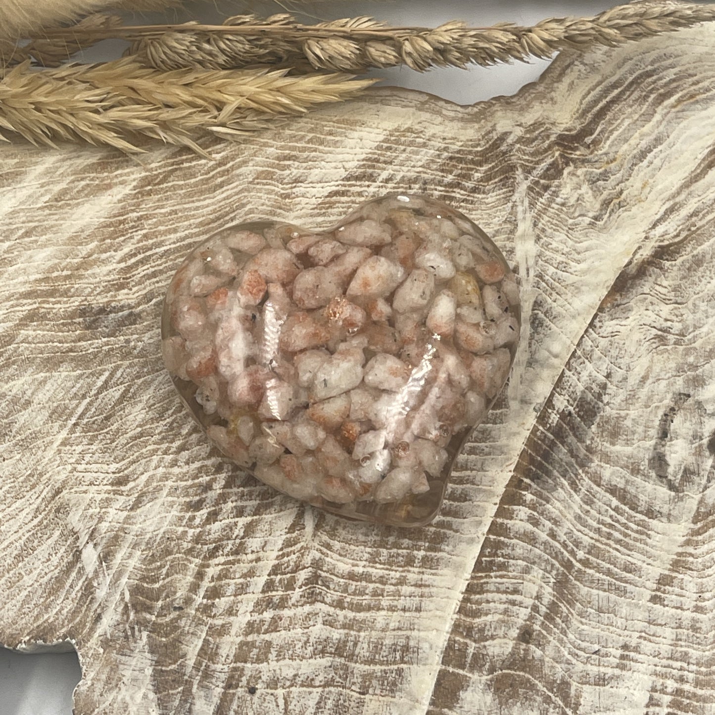 Sunstone Resin Heart