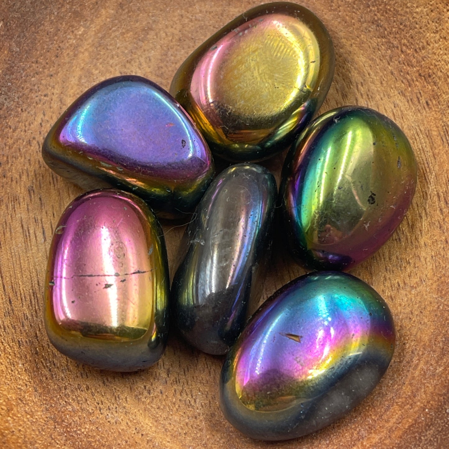 Titanium Aura Quartz Tumbled High Grade