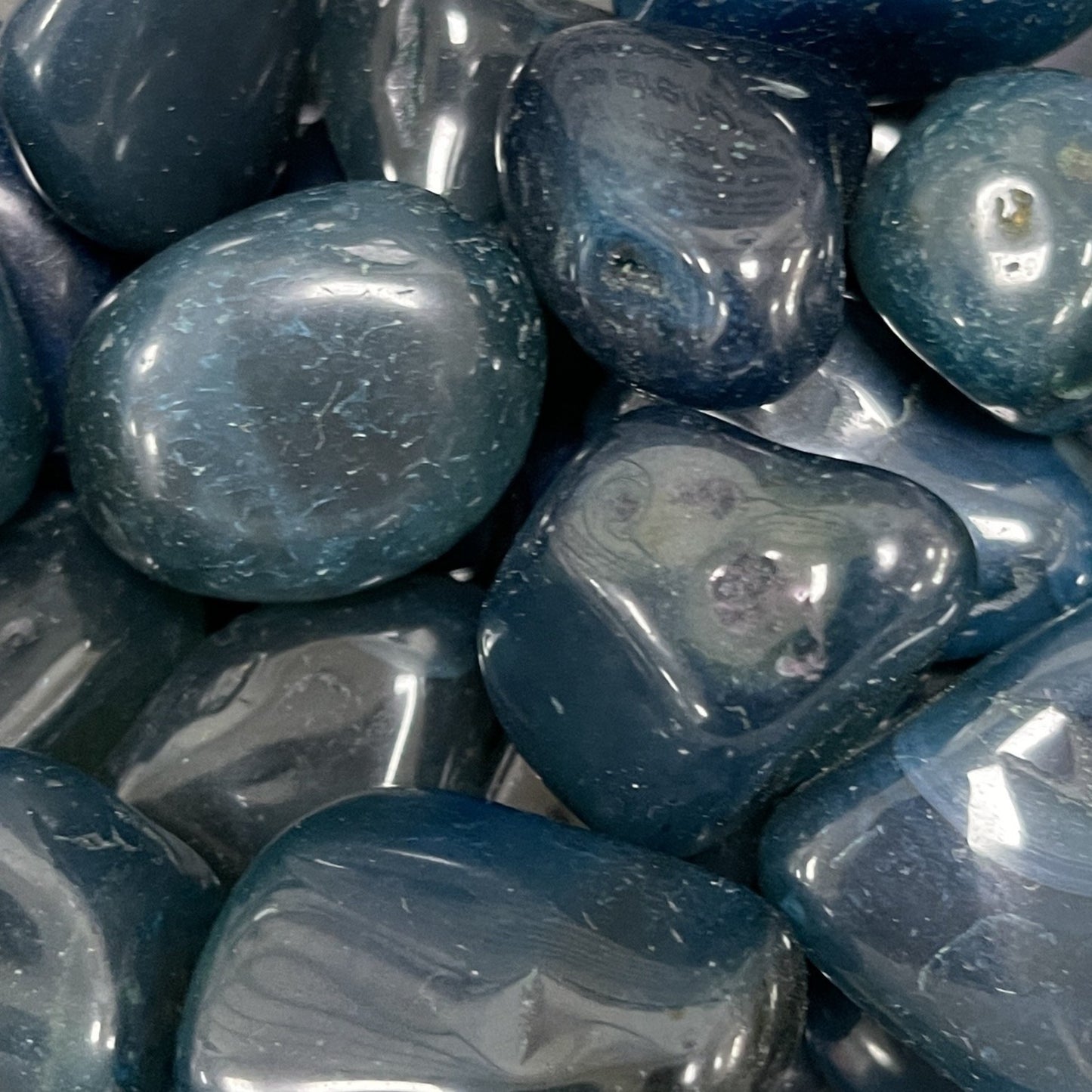 Teal Agate Tumbled