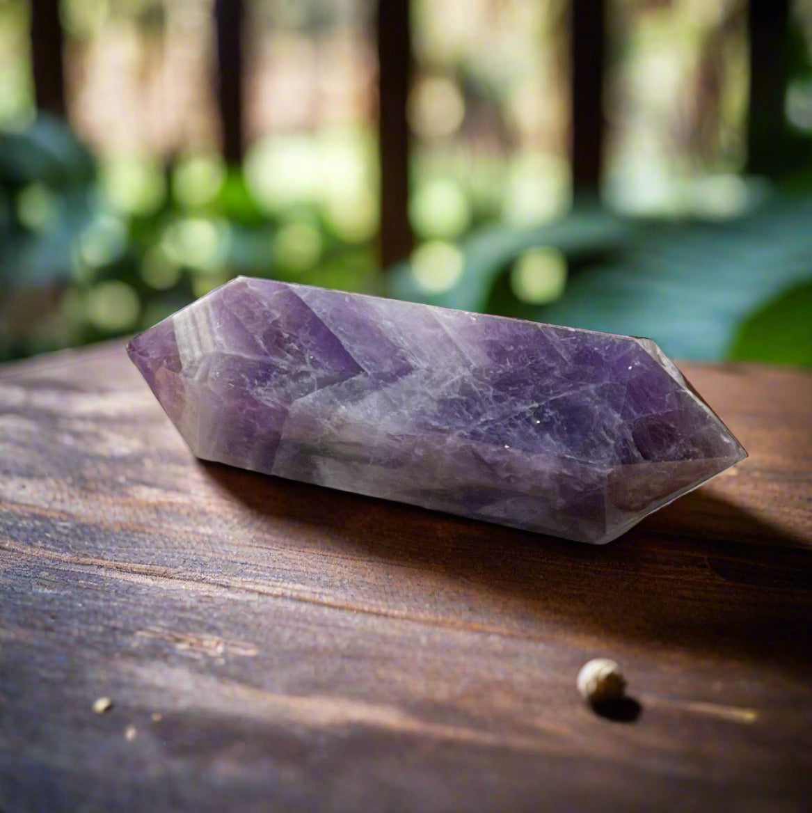 Chevron Amethyst Double Terminated Point