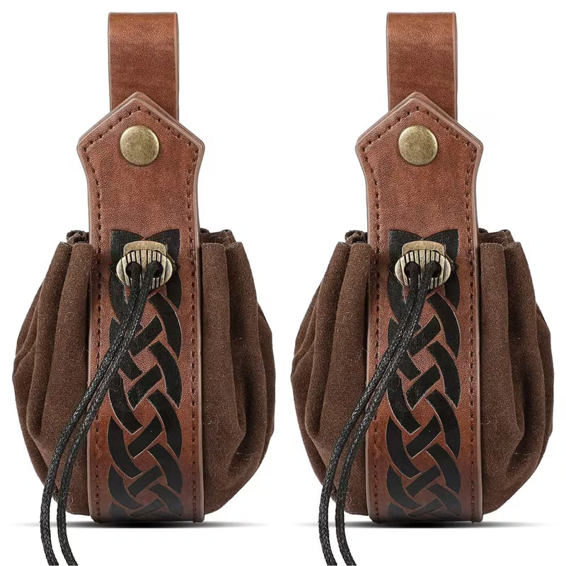 Synthetic Leather Pouch Compatible with Dice Bag, Lightweight Portable Coin Purse